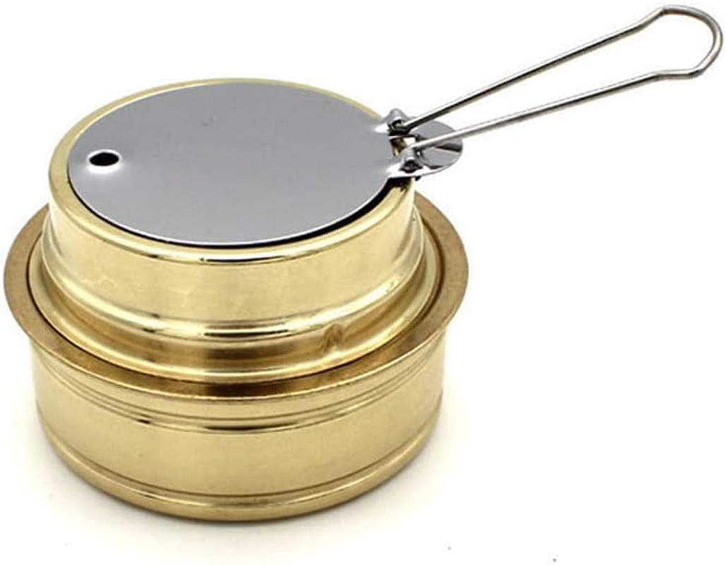Copper Alloy Portable Mini Ultra-Light Spirit Burner Alcohol Stoves Outdoor Camping Hiking Stoves Furnace image number 5