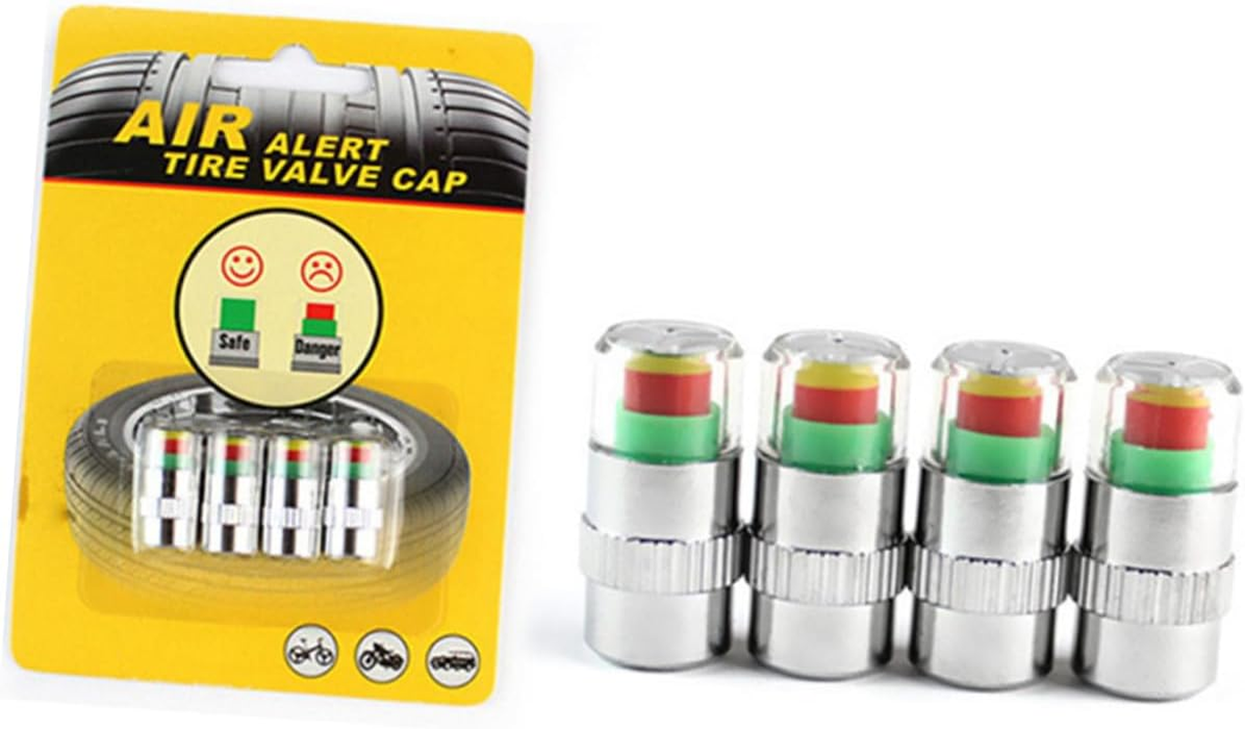 ULTECHNOVO 12Pcs Car Tyre Pressure Monitor Dust Cap Sensor Pressure Warning Caps for Vehicle Tire Monitoring System in Automotive Tyres Wheels image number 2