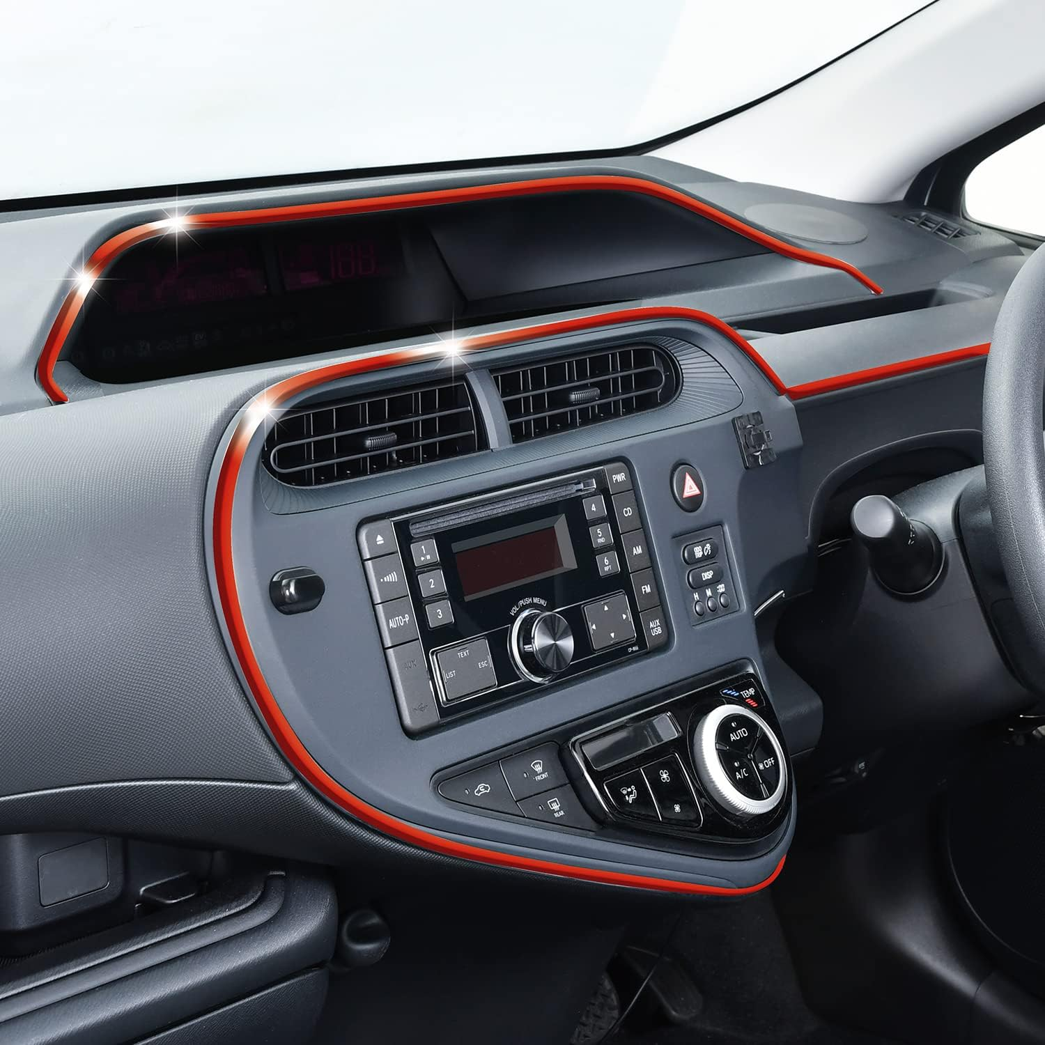 SEIWA K426 Multi-Mall Car Exterior Products, Width 0.3 Inches (8 Mm), Length 16.4 Ft (4 M), Glossy Red image number 6