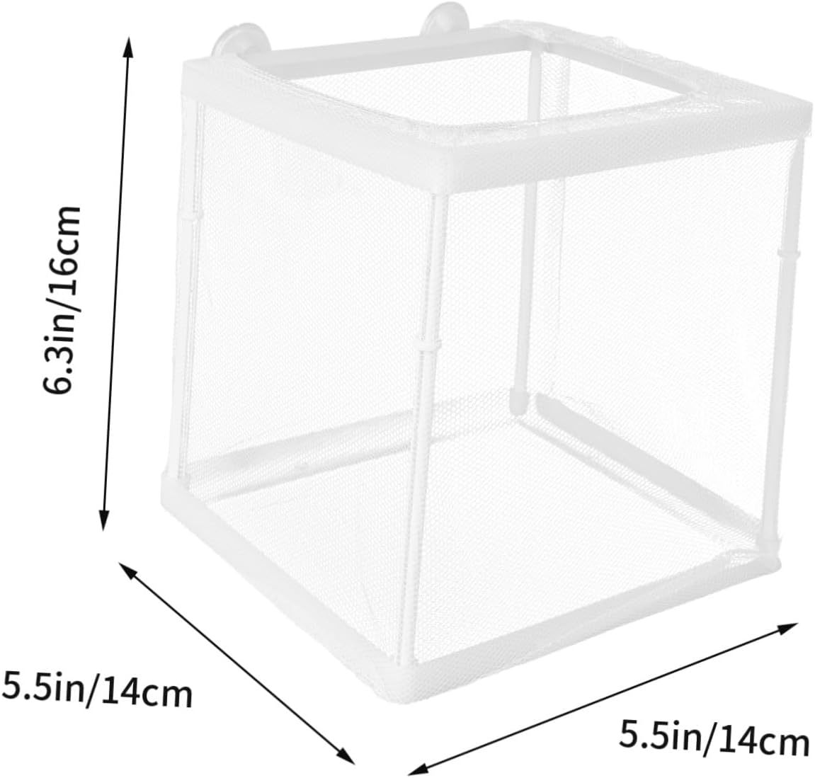 UKCOCO Fish Breeding Tank Fish Incubator for Aquarium with Mesh Design Isolation and Fry Protection in Guppy Shrimp Breeding image number 2