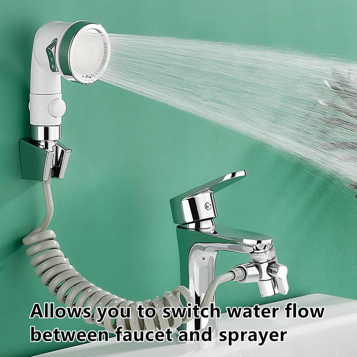 Faucet Splitter Diverter Valve to Hose Adapter,Shower Diverter Valves, Bathroom Kitchen Basin Sink Faucet Splitter Diverter Valve to Hose Adapter image number 6