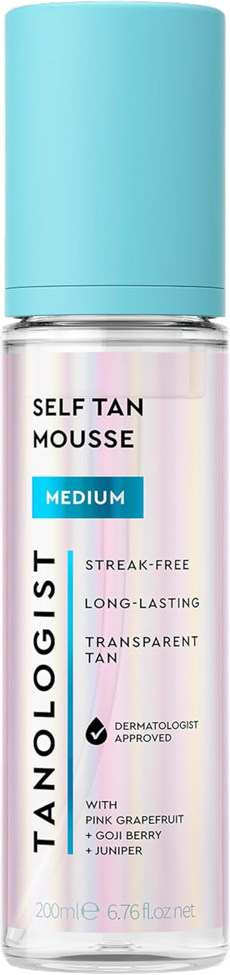Tanologist Self Tanning Mousse Medium (200Ml) Clear Self Tanning Foam for Sensitive Skin Dermatologically Tested Clean Vegan Ingredients image number 3