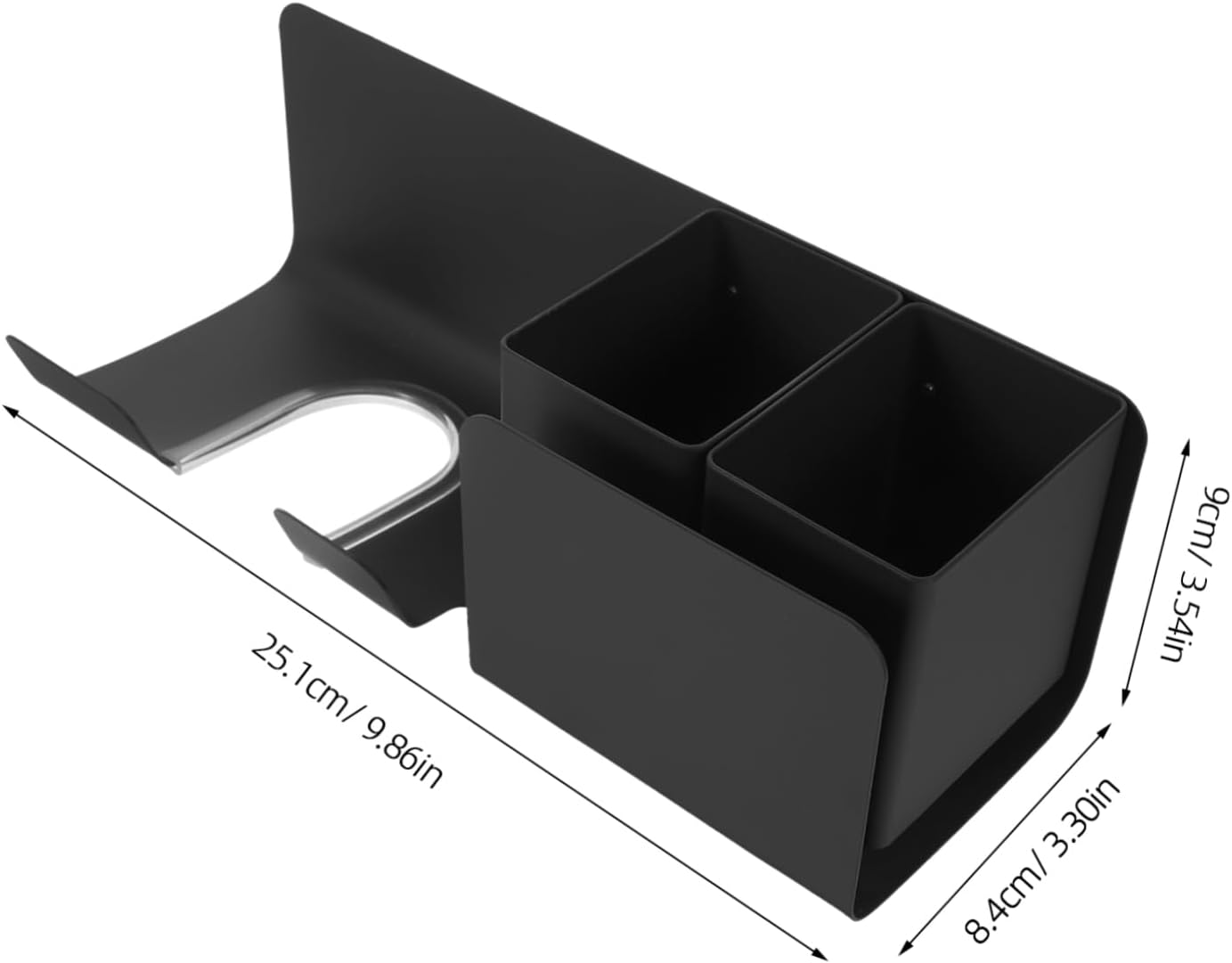 FOYTOKI Hair Dryer Holder Wall Mounted Bathroom Storage Rack for Hair Dryers Accessories Space Saving Organizer for Comb Clips More Durable Practical Design image number 5