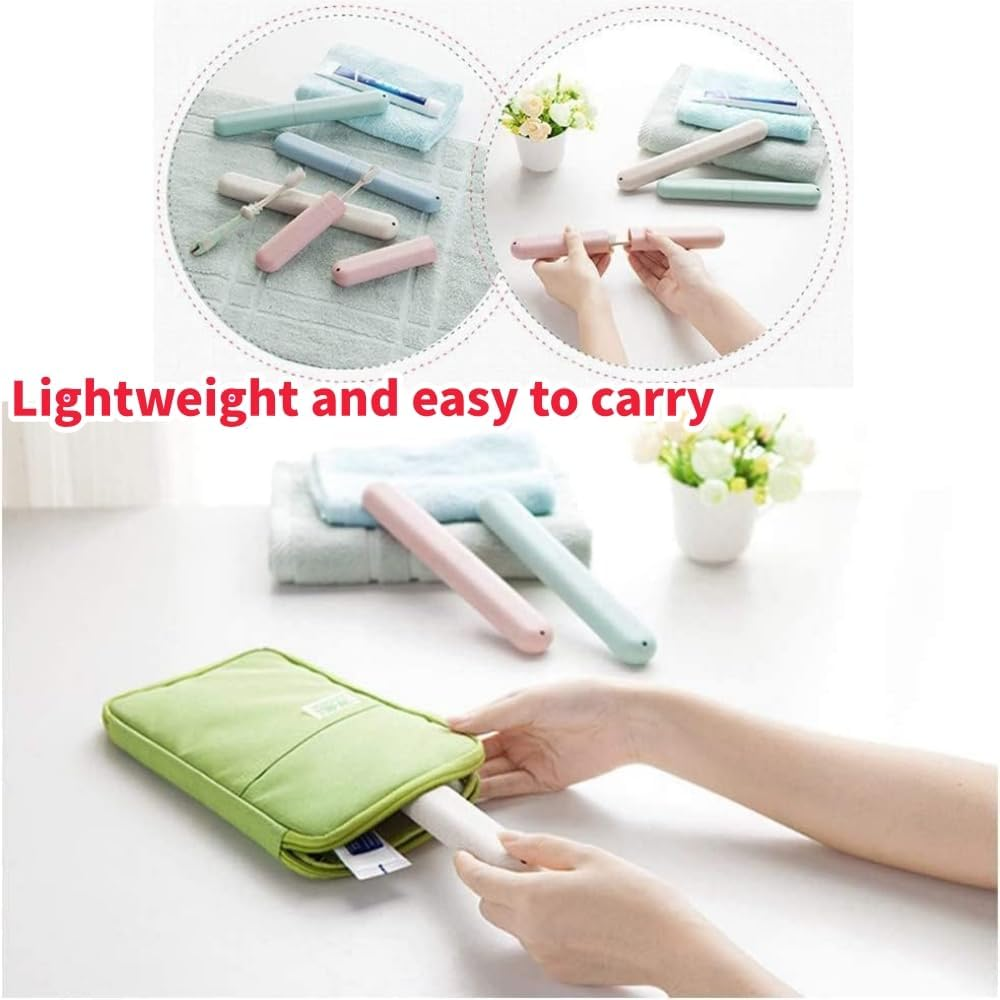 FUNNTY 4 Pack Travel Toothbrush Case, Holder Toothbrush Travel Containers for Travel/Camping/School/Home/Dust-Proof/Sanitary/Business/Travel Toothbrush Holder image number 4