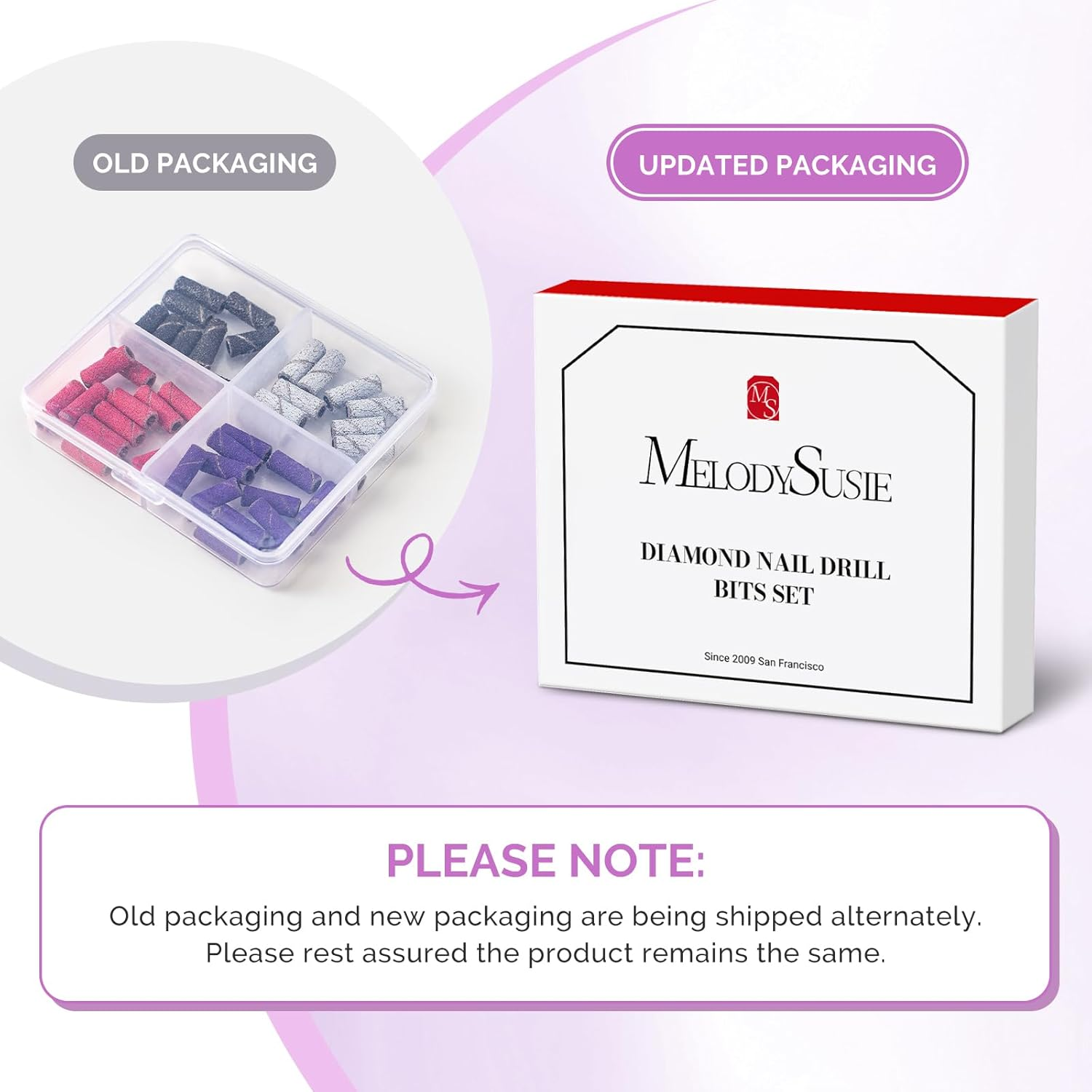 Melodysusie Nail Drill Bits, 10Pcs Diamond Sanding Bit Set with 40Pcs Small Sanding Bands (#120#180#240 Grits) with 3.1Mm Mandrel Bit, Nail Gel Polish Remover Tool for Acrylic Nails Manicure Nail Prep image number 3