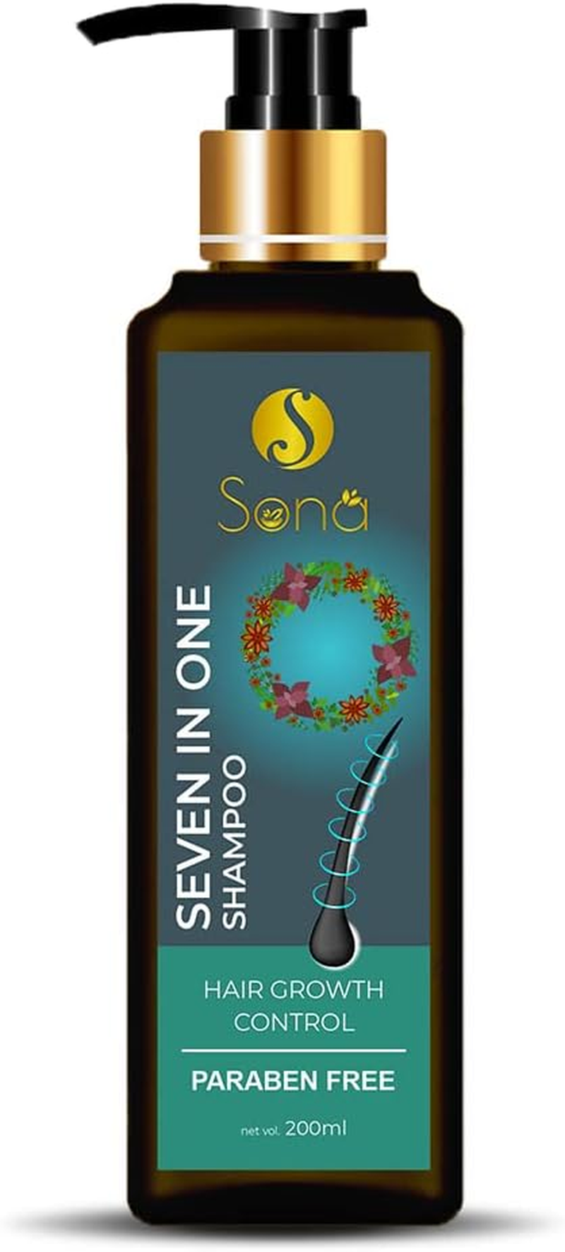 Sona Healthcare 7 in 1 Shampoo with Banana Extract, Ginger Extract and Vitamin E, No Paraben 200 Ml image number 2