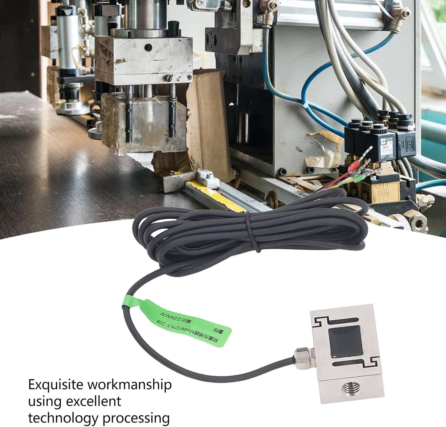 Pressure Force Sensor, 5‑10V Load Cell Sensor Dual End Thread Stainless Steel for Keyboard Feel Testing (50N) image number 3