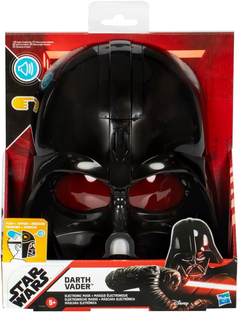 Darth Vader Electronic Mask with Phrases & Sound Effects, Costume for Kids, Toys for 5 Year Old Boys and Girls image number 2