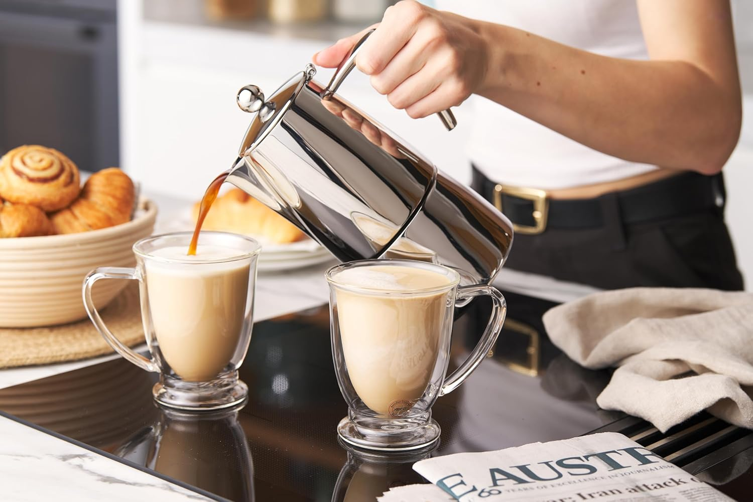 Avanti Art Deco Espresso Maker, 300 Ml / 6 Cup