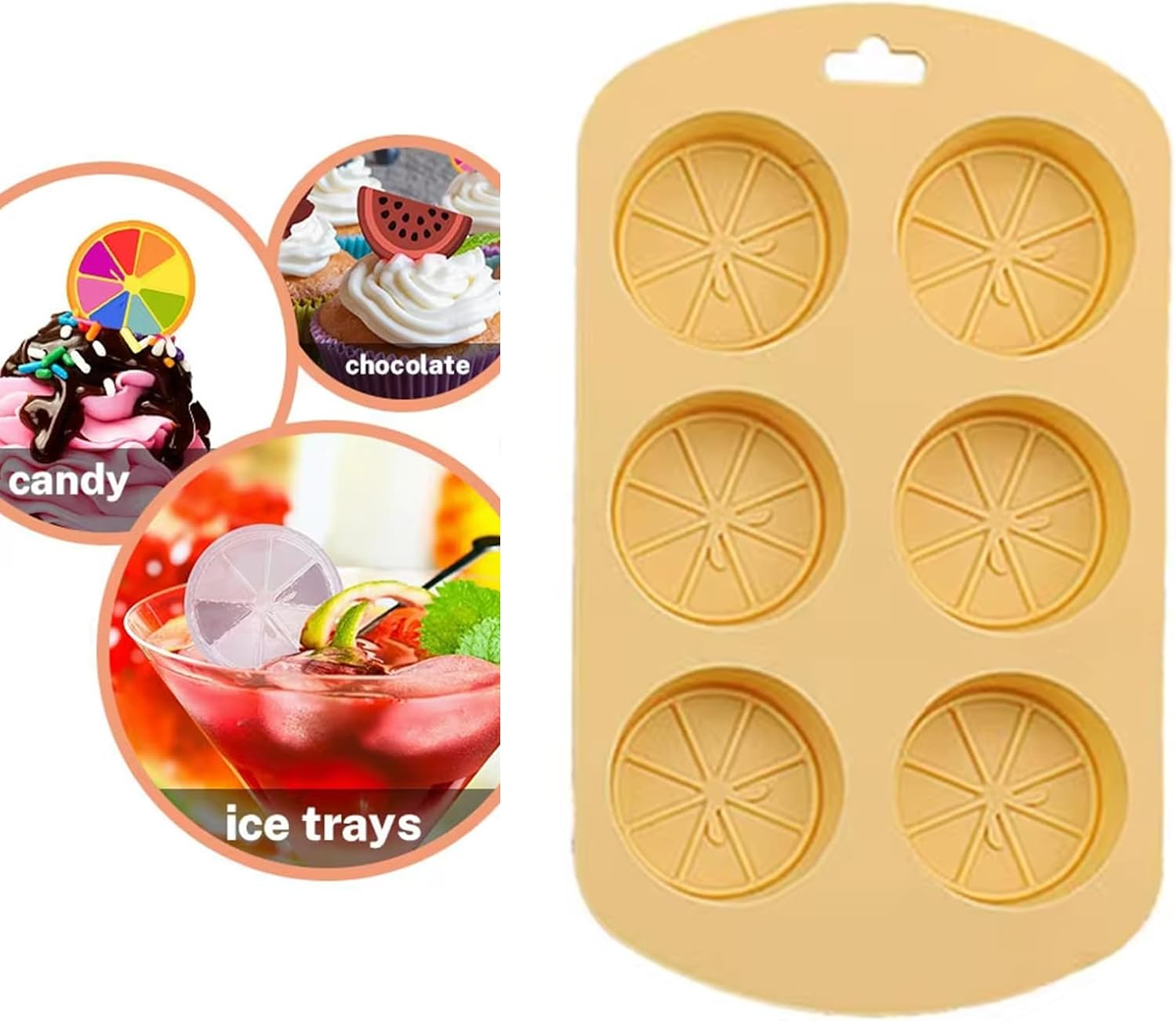 Rhoyee 3 Pack Silicone Gummy Molds &ndash; Strawberry, Watermelon & Lemon Candy Moulds | Food-Grade, Non-Stick, Flexible Silicone for Gummy Making, Chocolate, Jelly, Ice Cubes & Cake Decorations image number 3