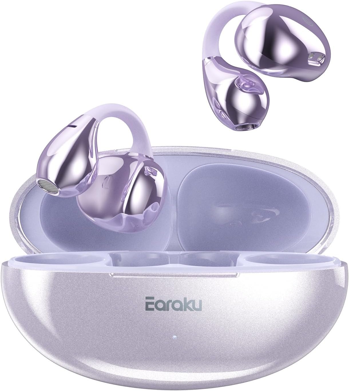 Earaku Soundclip Wireless Earphones, Open Ear Earphones, Ear Cuff Type, Ultra Lightweight, No Ear Blocking, No Sound Leakage, Innovation of Bone Conduction, DSP Function, Malleus Algorithm, Open Ear