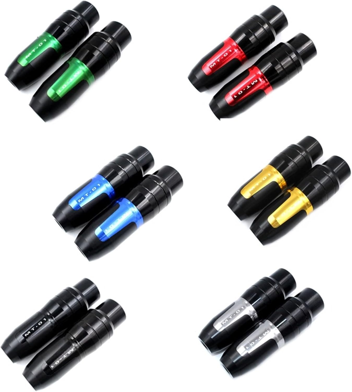 Motorbike Frame Sliders for Y┐AMAHA MT-01 MT01 MT 01 Motorcycle Accessories CNC Frame Crash Pads Exhaust Sliders Crash Protector with Logo (Color : Red, Size : 1 Piece)