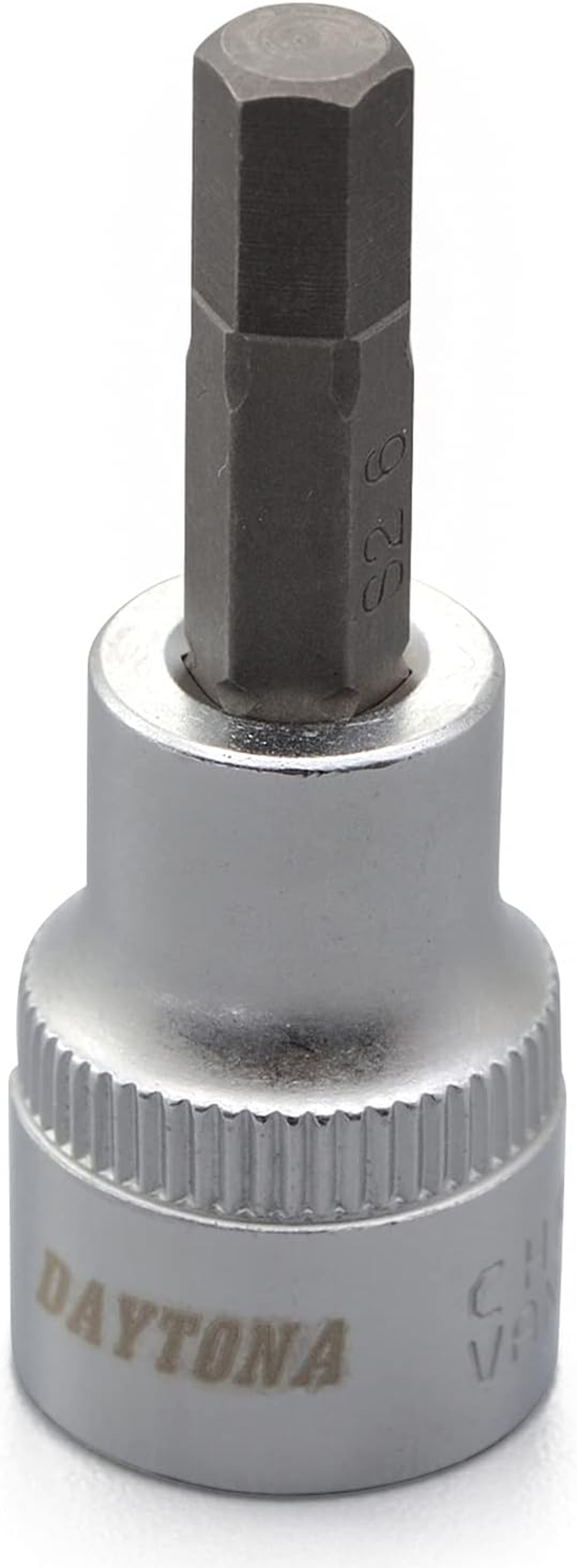 Daytona 97749 Motorcycle Tool Hex Socket, Short, 0.2 Inch (6 Mm), Drive Angle 3/8 Inch