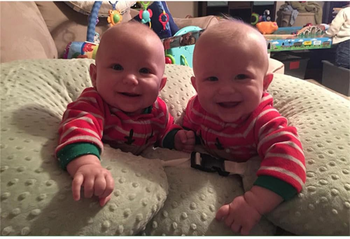 Multifunctional Maternity Breastfeeding Pillow Twins Nursing Support Pillow for Pregnant Women Newborn Feeding Bed Artifact (White) image number 2