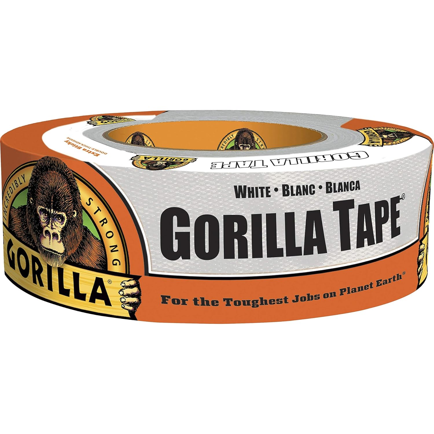 Gorilla Heavy Duty 32M Extra Long Double Adhesive Duct Tape - 48Mm Wide Black Gorilla Tape Heavy Duty All Weather Strong Tape - Moisture Resistant - Pack of 1