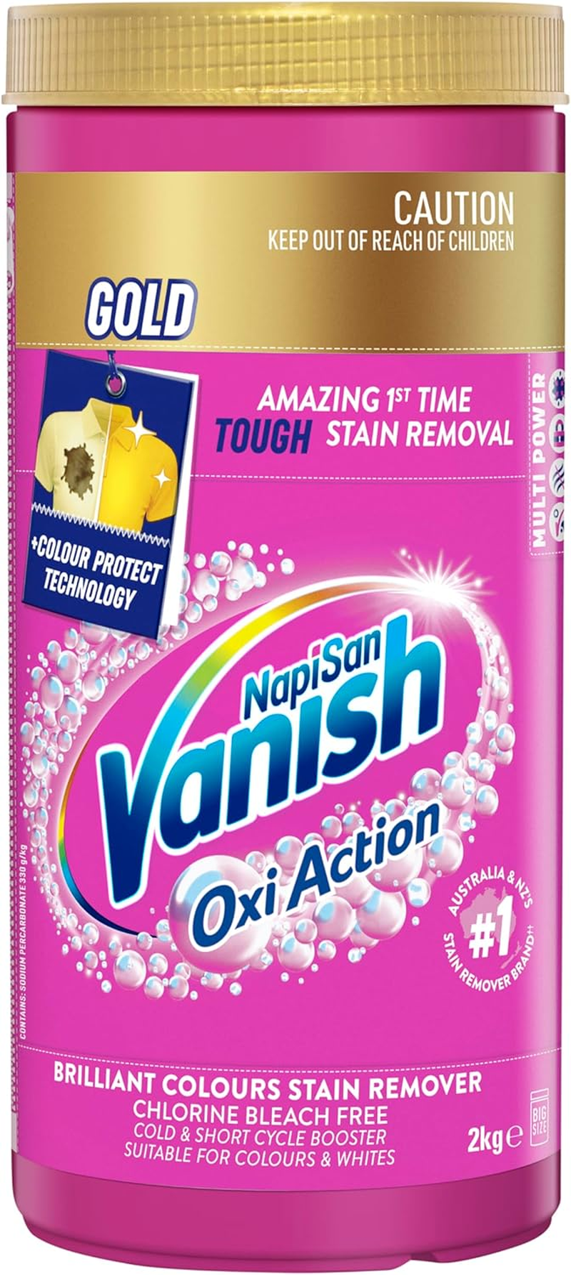 Vanish Napisan Gold Oxi Action Stain Remover Powder 2Kg image number 3