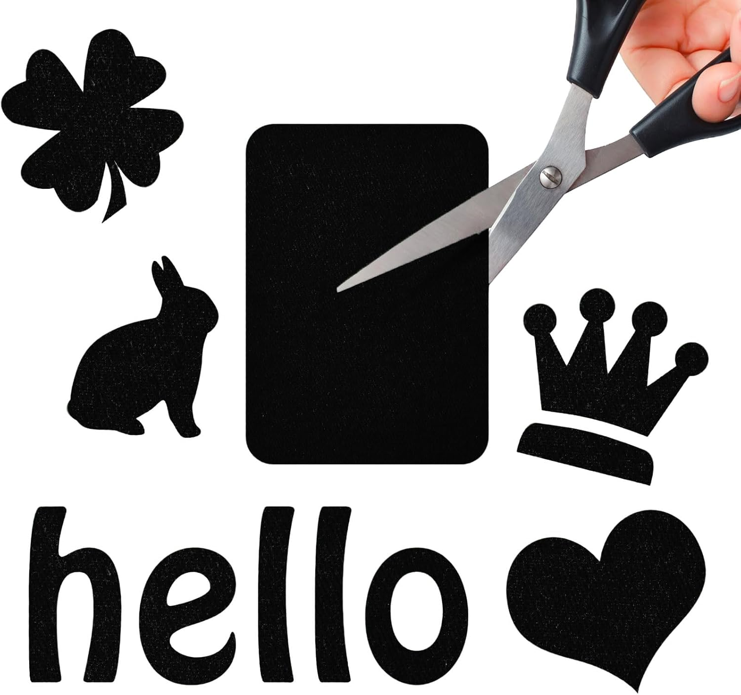 Iron on Patches Heavy Duty Fabric Repair Patches for Puffer Jacket Denim Jeans Backpack Strong Adhesive Cotton Black Decorating Kit 12Pc 3" X 4-1/4" (7.5X10.5Cm) image number 4