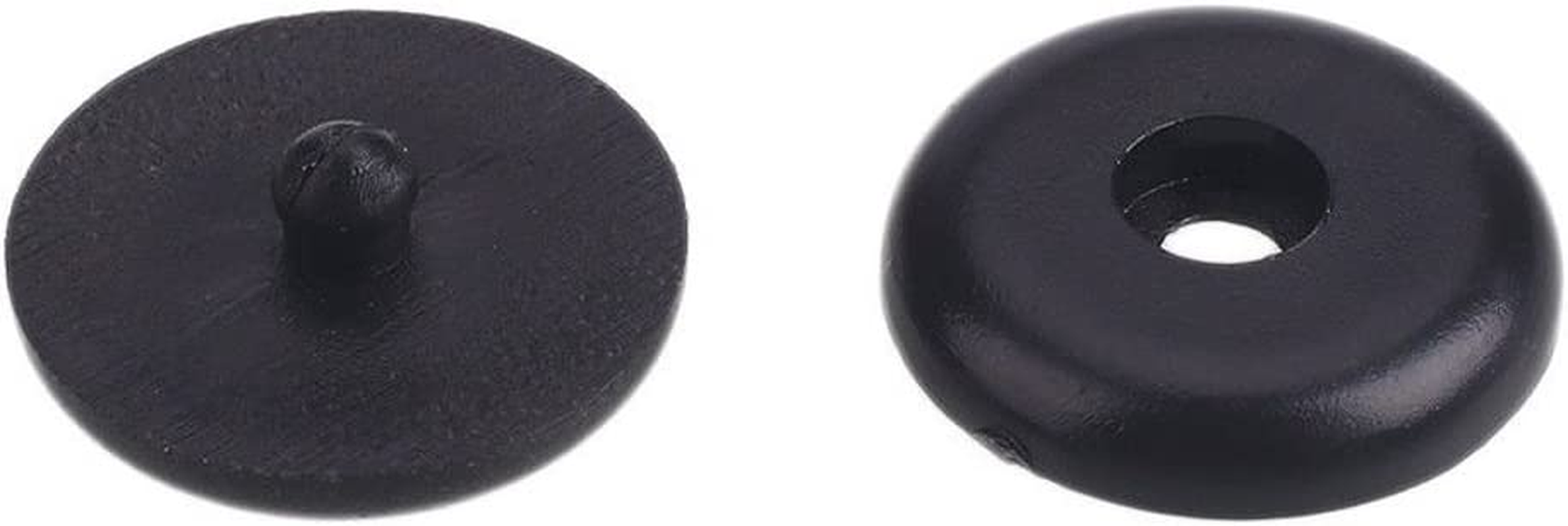 Y-Axis 5 X Seat Belt Button Buckle Clip Stop - Universal Fit Stopper Kit Black (5 Sets) image number 4
