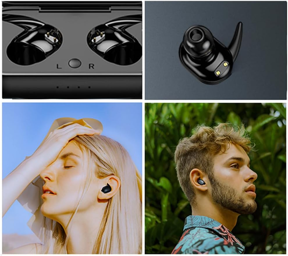 Touch Control Earbuds - 5.0 Wireless In-Ear Headphones | Androiid Audio Buds | Wireless Stereo Headsets | Ipx5 Waterproof Stereo Bass Boosted Earphones for Sports, Gamiing and Running image number 2