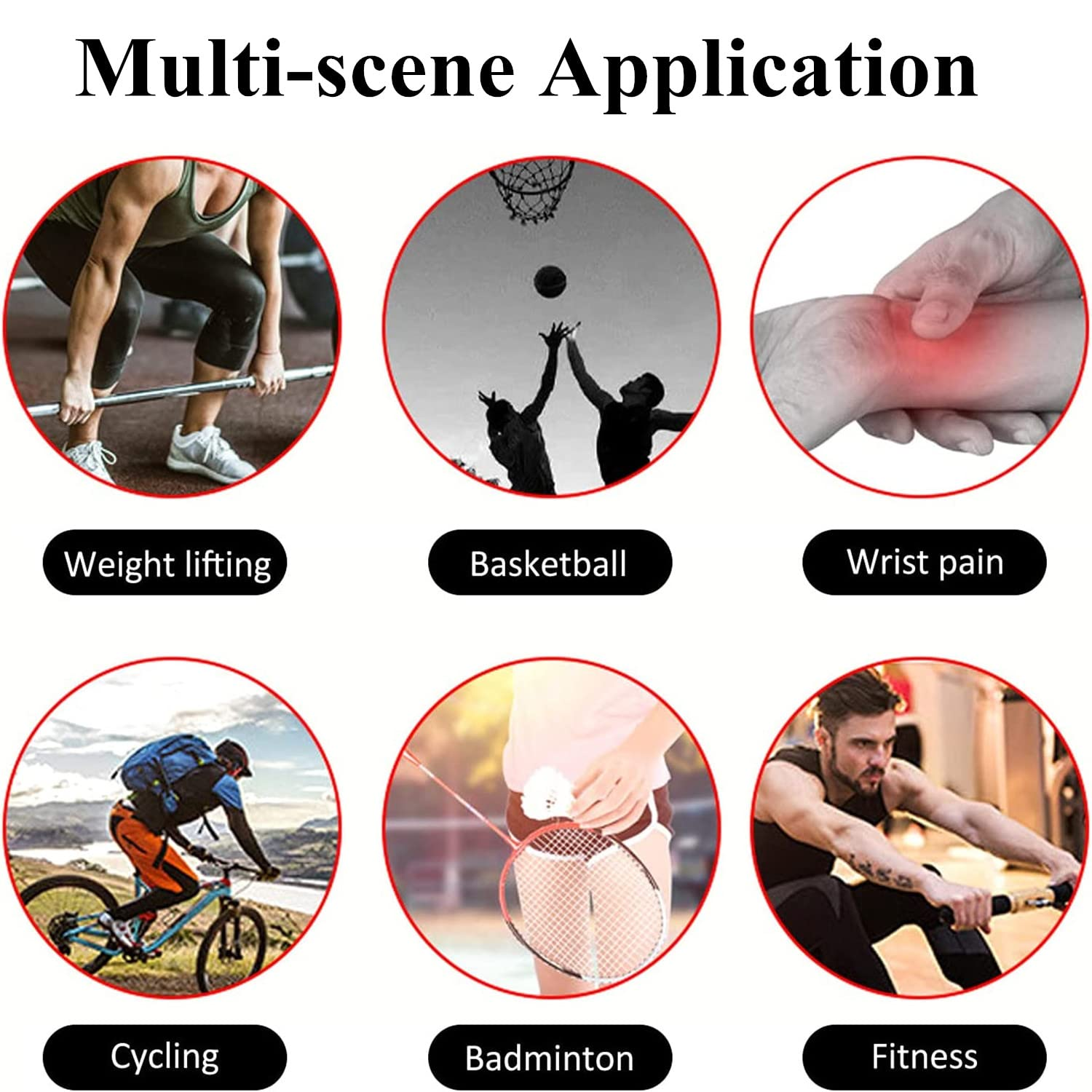 2 Pcs TFCC Wrist Brace, Left and Right Wrists for Weight Bearing Strain Sport Wrist Pain Relief, Adjustable Wrist for TFCC Tear, Ulnar Sided Wrist Pain, One Size Fits Most (Grey) - Grey image number 1