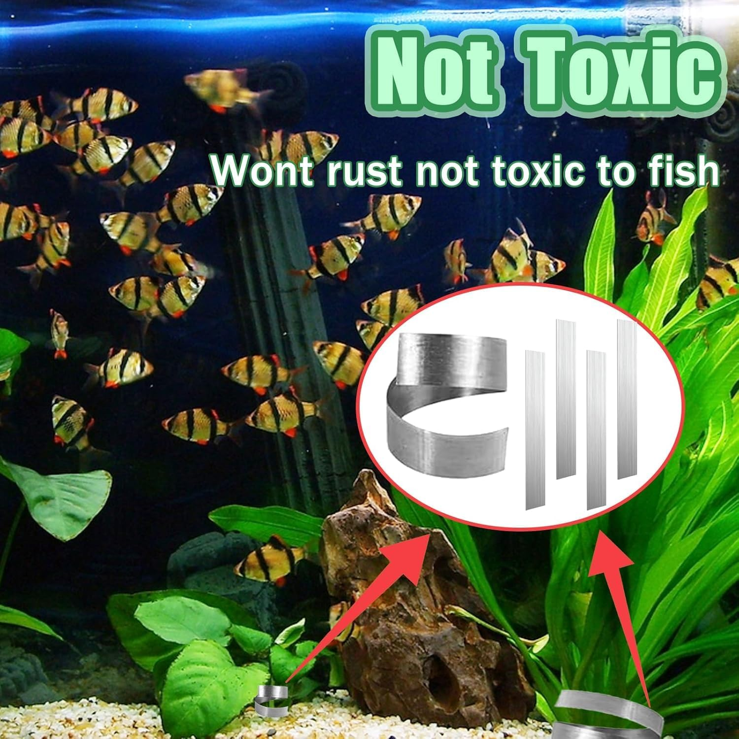 Aquarium Plant Weights Anchors, 30Pcs Bendable Plant Anchors Aquarium Plant over Weight Anchor,Bendable Aquatic Plant Anchors Aquarium Plant over Weight Anchors,Aquarium Plant over Weight Anchor image number 1