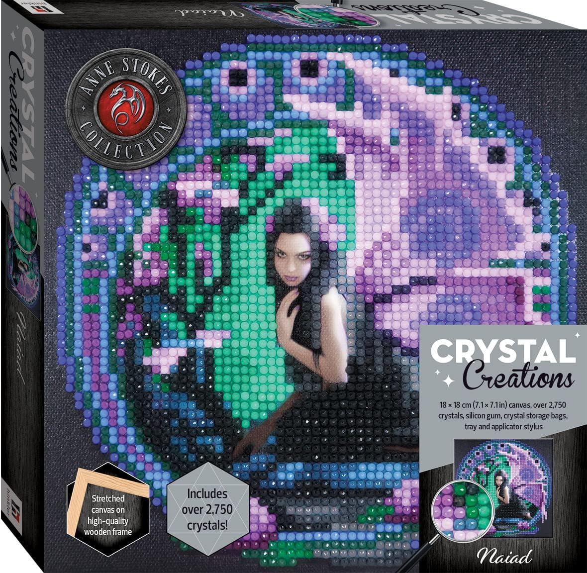 Crystal Creations Canvas Anne Stokes Art Kit - Naiad