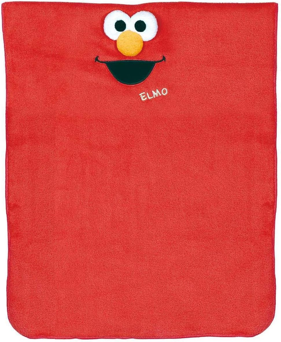 Skater TOH1-A Water Absorbent, Quick-Drying, Hair Drying Towel, Elmo, Sesame Street, Length 15.7 X Width 39.4 Inches (40 X 100 Cm)