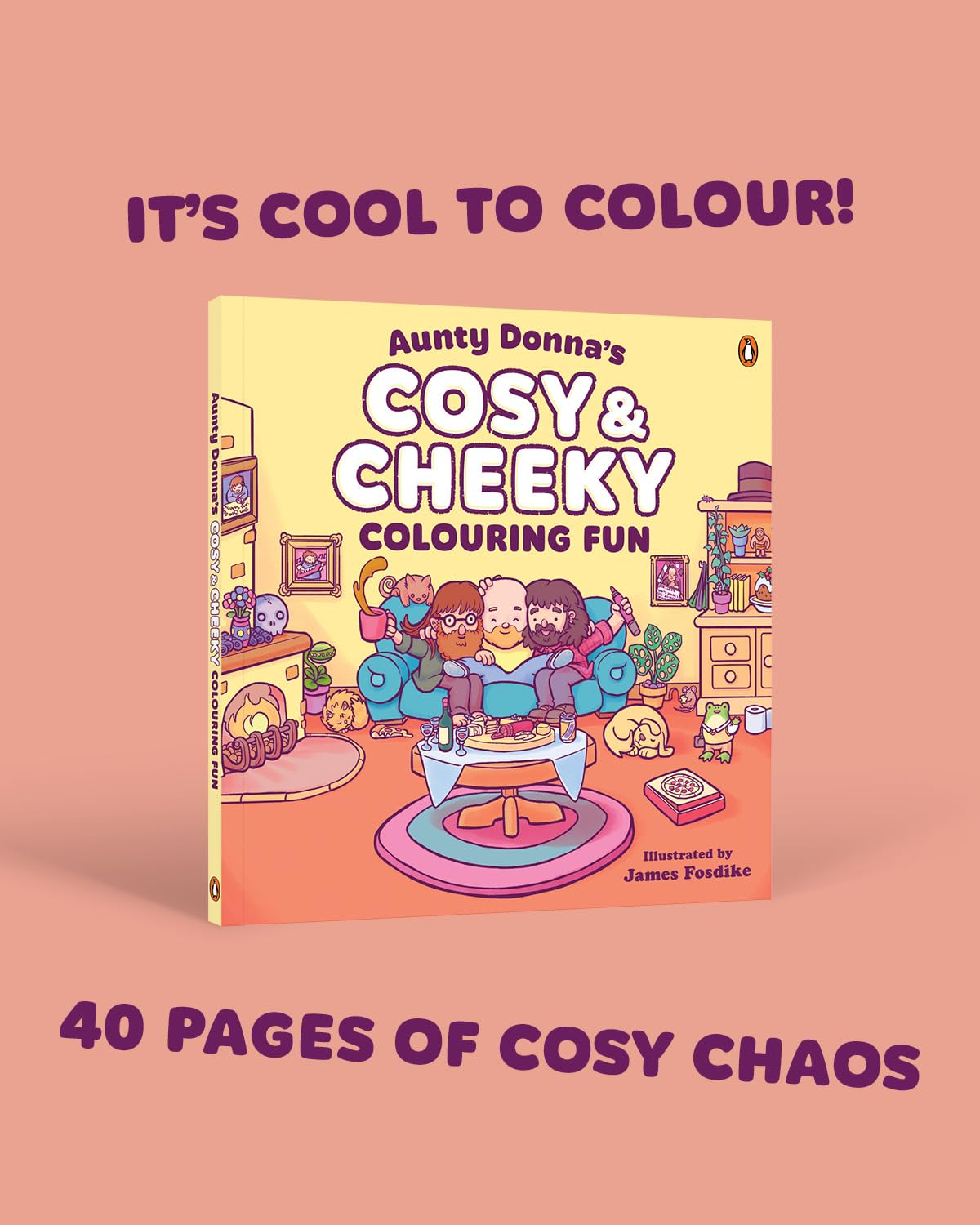 Aunty Donna'S Cosy & Cheeky Colouring Fun: a Surprisingly Calm and Cute Colouring Book image number 5