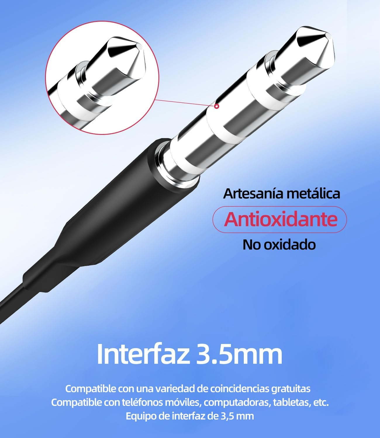 Earphones with 3.5Mm Jack Cable (2-Pack) Wired Mobile Phone Headphones with Microphone Audio Music Compatible with Samsung In-Ear Headphones MP3 Player Tablet Android PC PS4 Car image number 2
