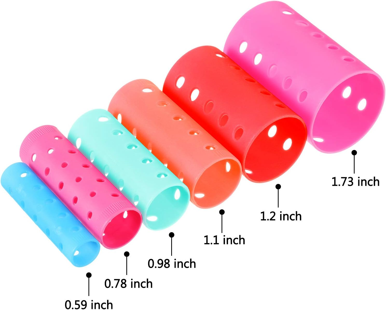 54-Piece Multicolor Magnetic Rollers Set with Hair Rollers, Duck Teeth Bows, and Hair Clips - Hairdressing Curlers Tools for Men, Kids, and Women image number 3