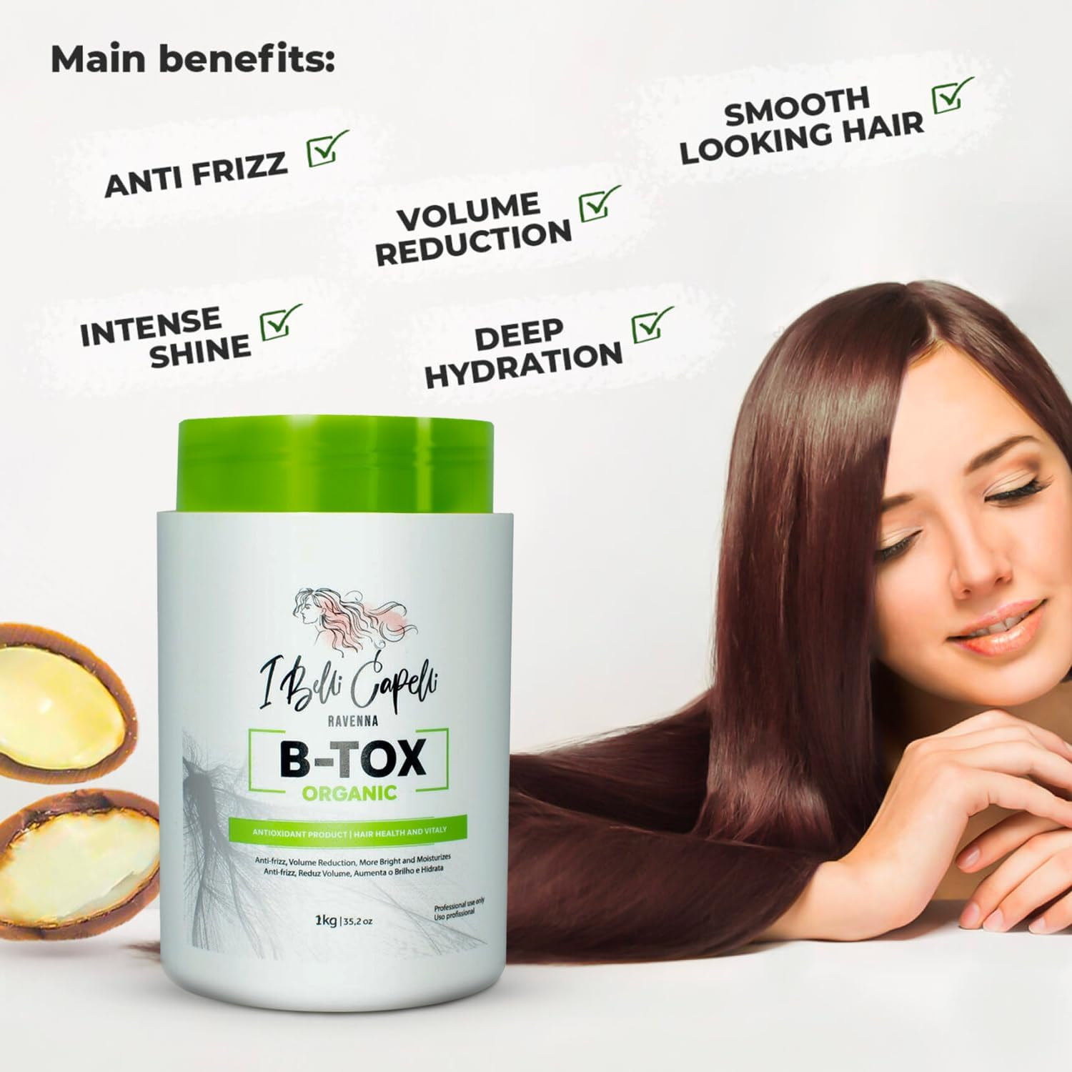 Ibelli Capelli Organic Hair B-Tox Treatment 2 Units image number 1