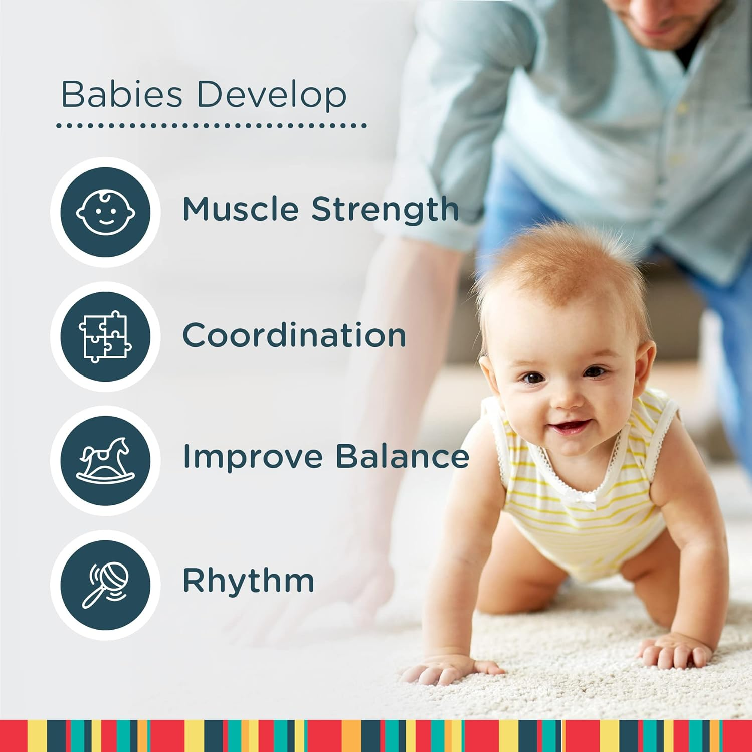 Jolly Jumper *Iconic* - the Original Baby Exerciser. Trusted by Parents and Loved by Babies for over 75 Years. image number 3