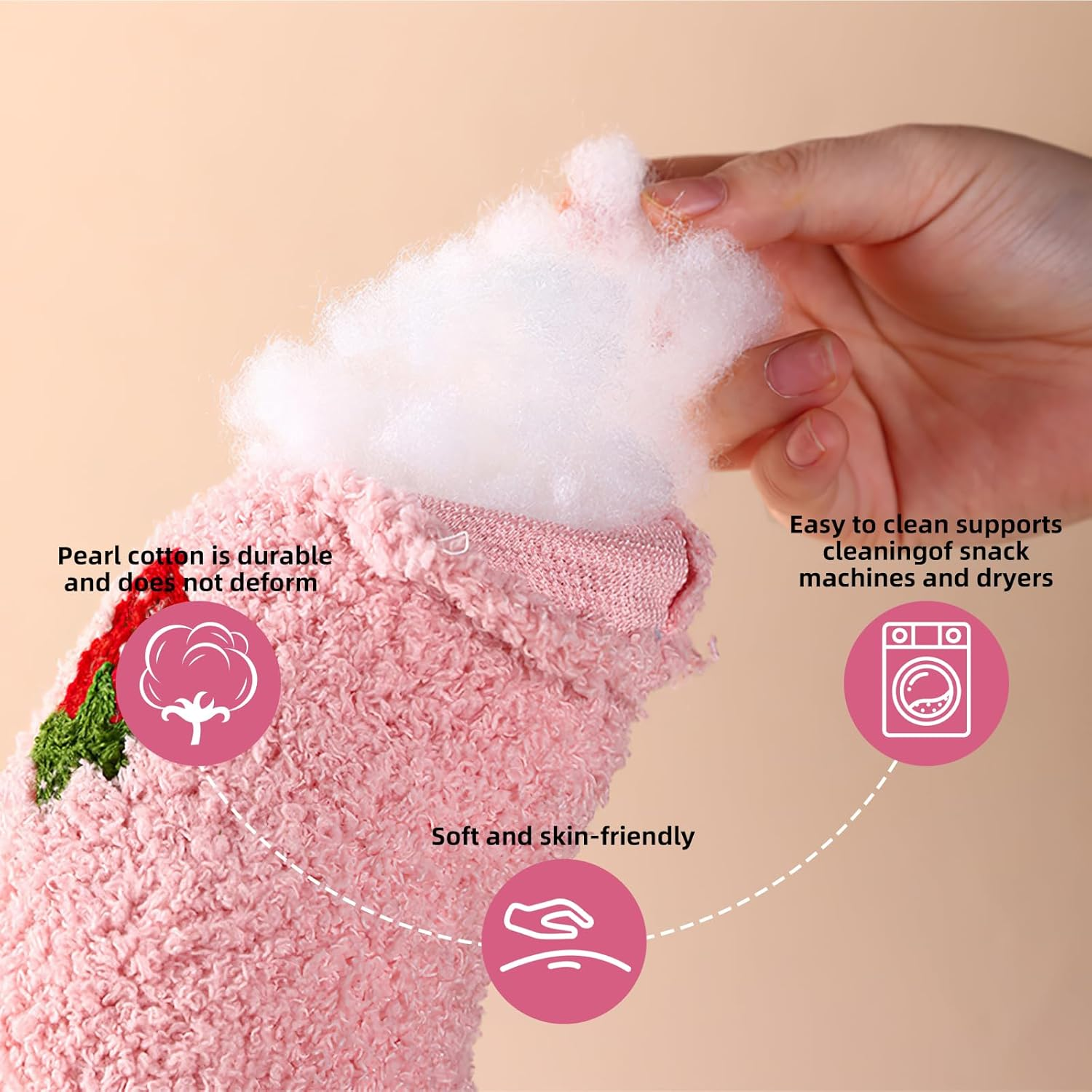 Pack of 3 Quiet Dog Neck Pillow for Pets Toy with Mint for Cats, U-Shaped Pillow to Protect Cervical Spine, Suitable for Sleeping, Playing, Pink, Yellow, Blue image number 2