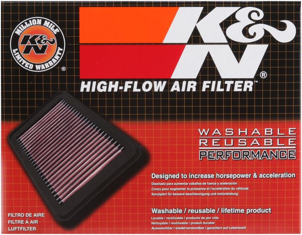 K&N 33-5034 Panel Air Filter for 2022 Jeep Compass 2.4L L4 Gas image number 3