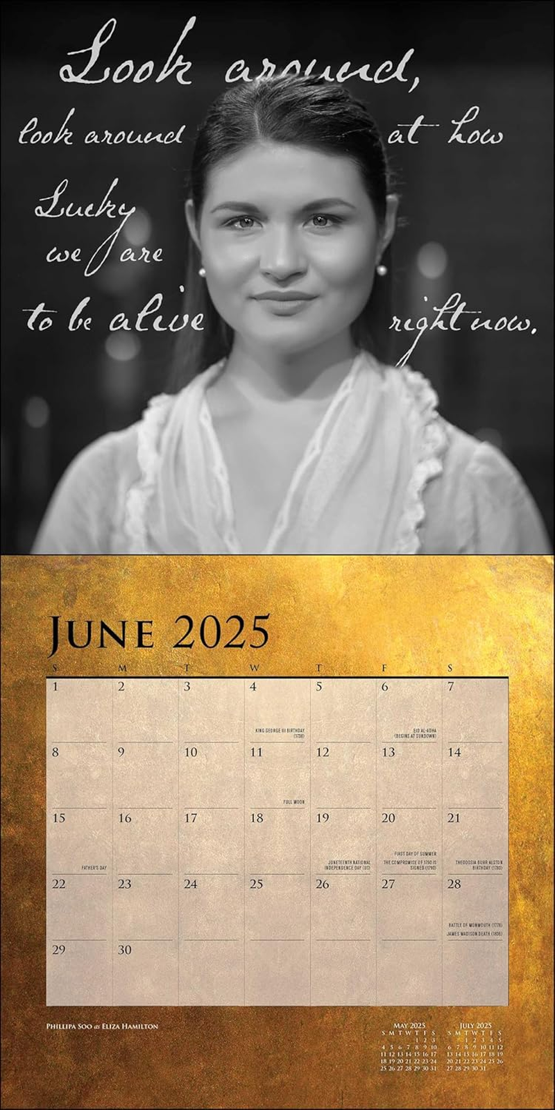 Hamilton 2025 Wall Calendar: an American Musical image number 1