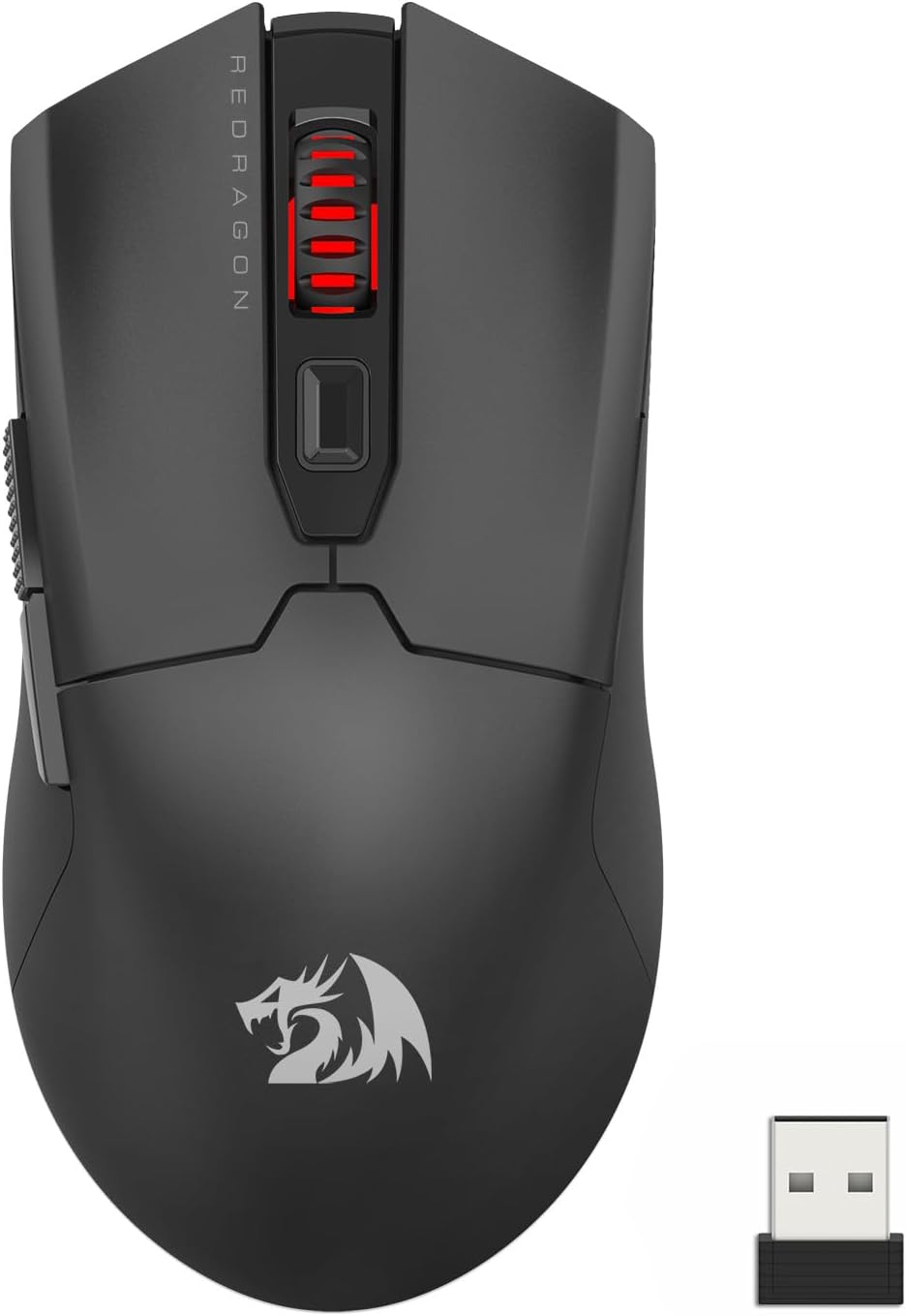 Redragon M995 Wireless Gaming Mouse, 26000 DPI Wired/Wireless Mouse with 3 Mode Connection, BT & 2.4G Wireless, 6 Macro Buttons, Durable Power Capacity for Pc/Mac/Laptop, Black image number 1