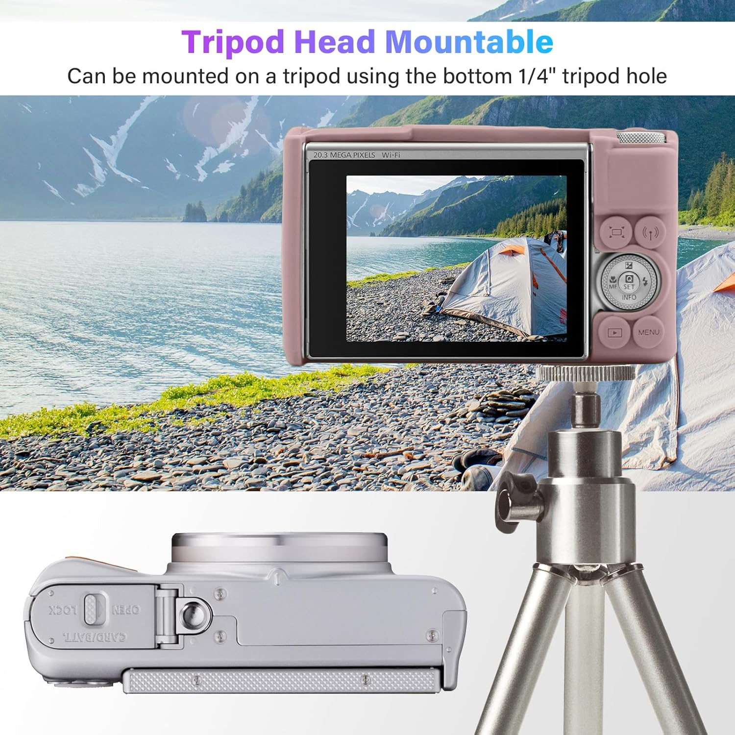 TYUANDOUER SX740 SX730 Camera Case, Soft Silicone Case for Canon Powershot SX740/SX730 HS Camera, Lightweight Skin Rubber Body Protective Cover for SX740 SX730 with Detachable Lens Cap - Grey image number 4