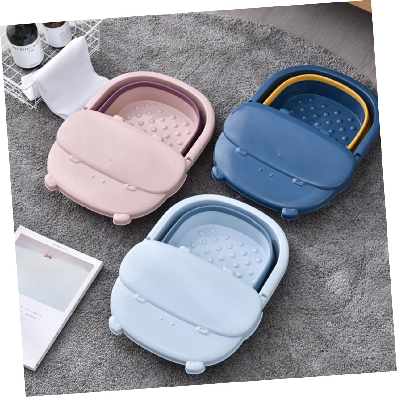 Beavorty Self-Massage Relief Foot Barrel Large Capacity Soak Foot Bucket for Tiredness image number 4