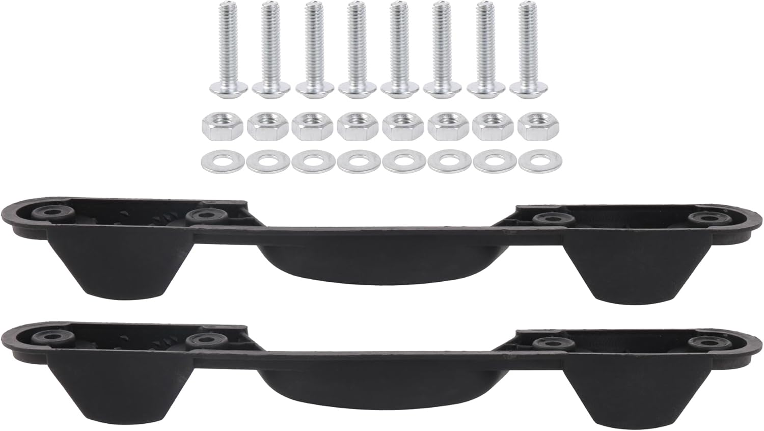 RDEXP 2 Pieces Luggage Bracket Side Feet 8.66" X 4.61" ZF-1 Replacement Plastic Stud