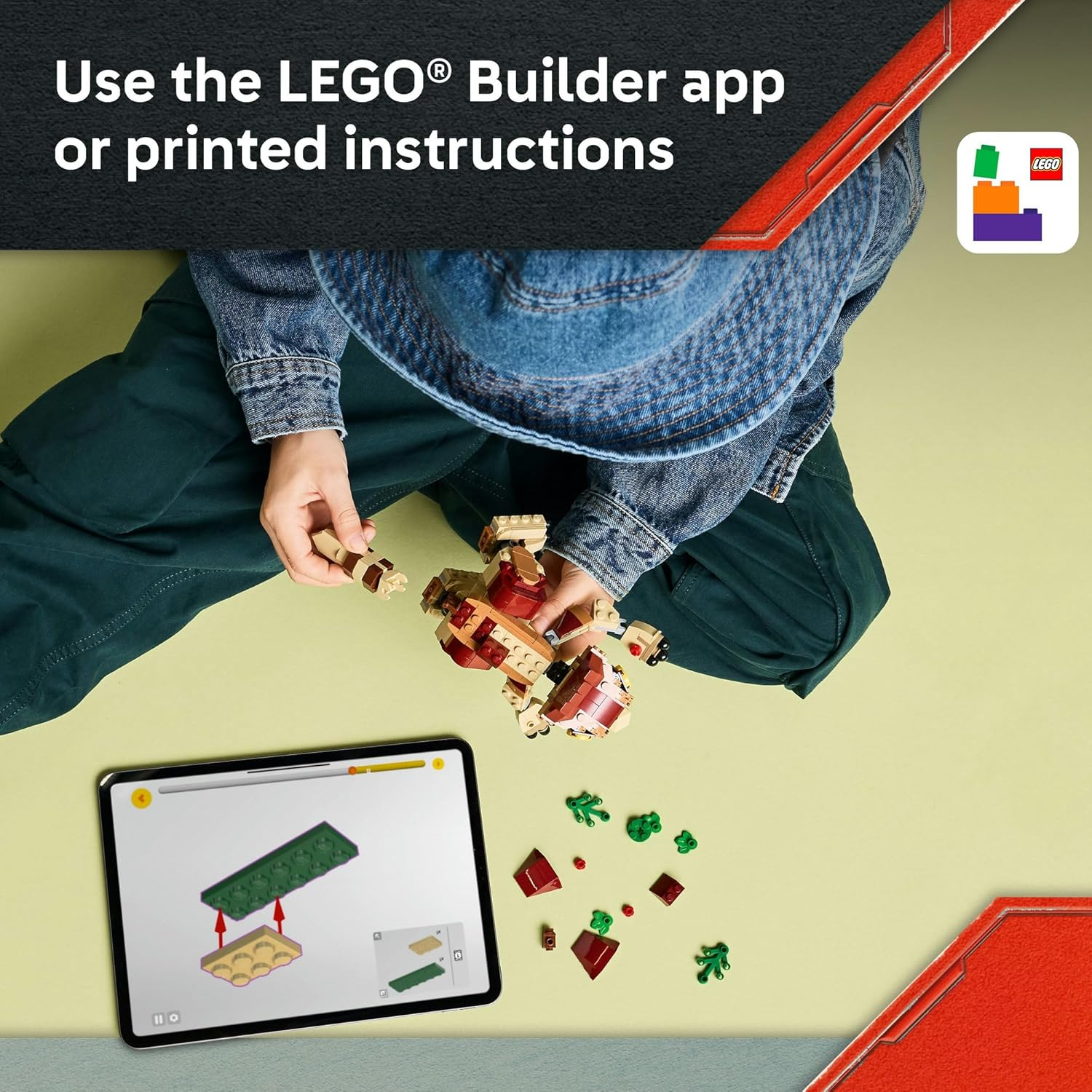 LEGO&reg; Jurassic World Baby Dinosaur Dolores: Aquilops 76970 Figure, Action Toy Set for Kids, Fun Role-Play Building Kit, Great Toy for Boys, Girls and Movie Fans Aged 7 Years and Up image number 5