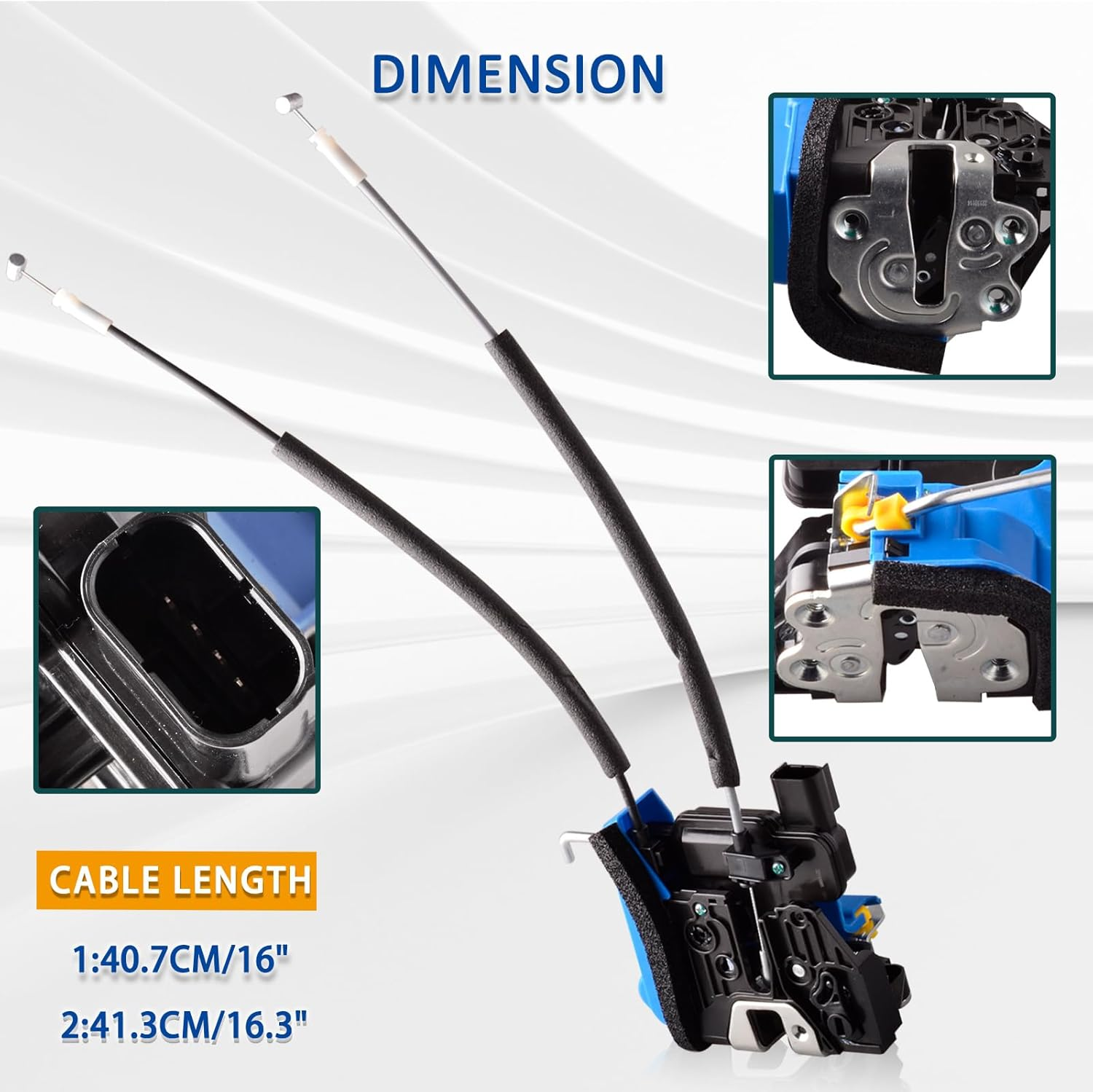 Rear Left Driver Side Door Lock Latch Actuator Motor Compatible for Kia Rio 2012-2017 (4 Pins) Replace 81411-1W020, 814111W020 image number 3