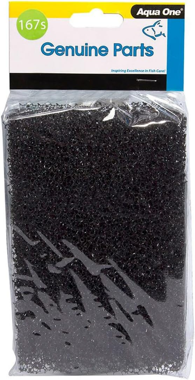 Aqua One Sponge 167S 2Pk Lifestyle 76 94 Filter Replacement Fish Tank 25167S