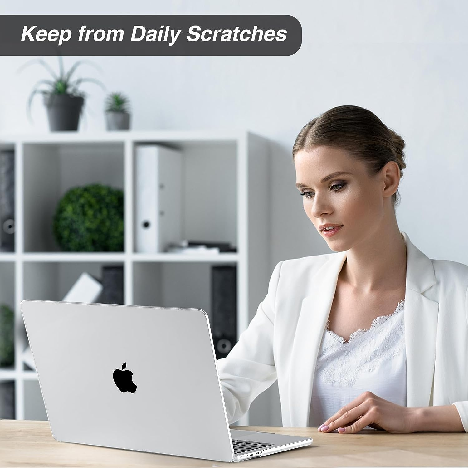 Blueswan Compatible with Macbook Air 15 Inch Case 2024 2023 A3114 A2941 with M3 M2 Chip 15.3" Liquid Retina Display, Protective Plastic Hard Shell Case, Clear image number 3