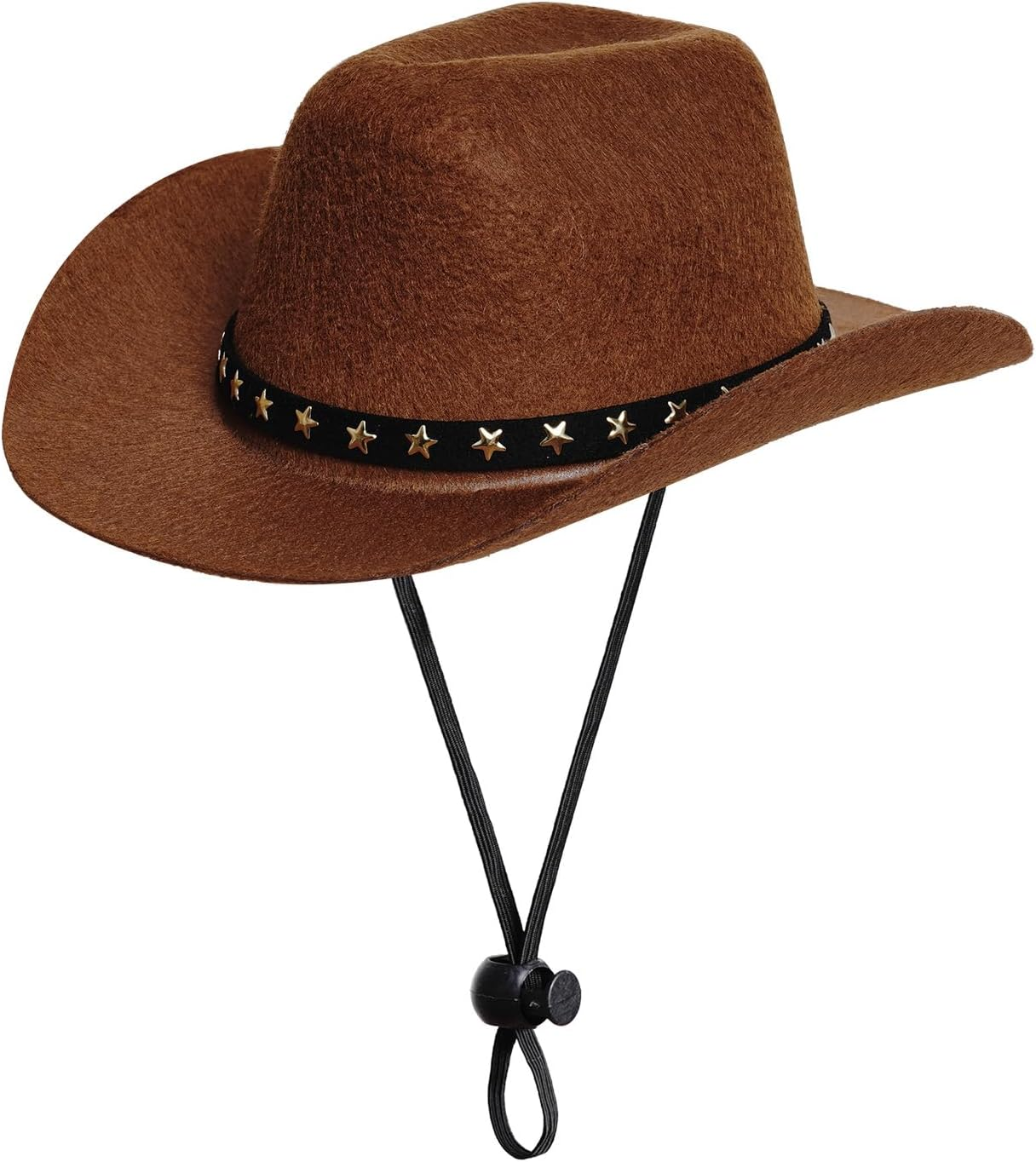 Choyaxo Pet Cowboy Costume Cosplay Cap Halloween Costumes for Dogs Cat Pet Party Decoration Mini Cowboy Hat (Black, Small)