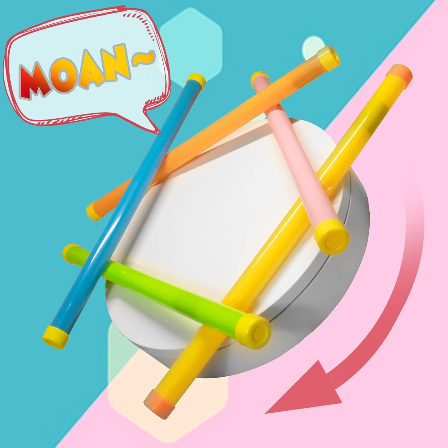 Novelty Place 16" Groan Tube Noise Makers 5 Pack - Funny Party Noisemaker for Kids and Adults - Party Favor Sound Tubes Toys Multiple Colors image number 2