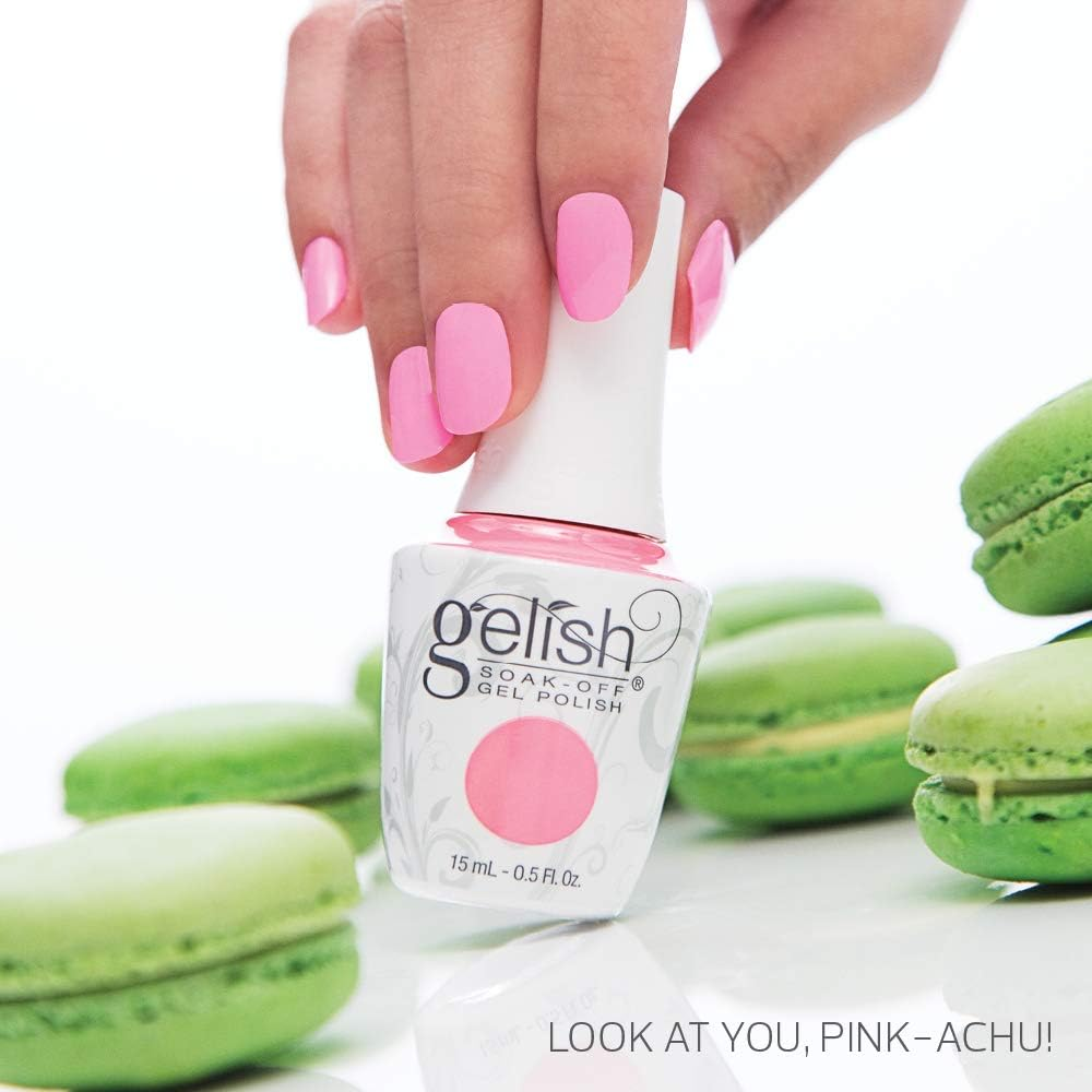 Gelish Look at You, Pink-Achu! Professional Gel Polish, Bubblegum Pink Neon Creme, 15 Ml image number 2