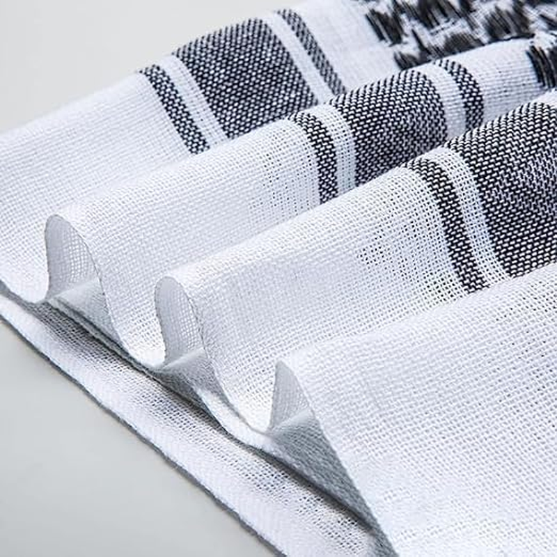 100% Cotton Scarf Arab Tactical Desert Thickened Scarf Wrap for Women and Men with Tassel 43X43 Inches image number 4