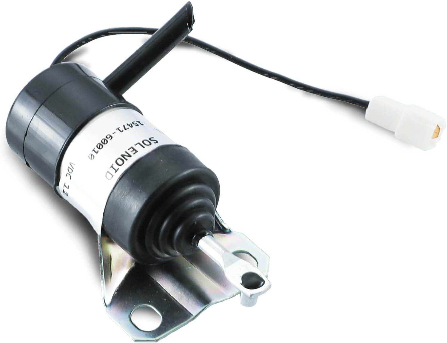 KD KISONIED 15471-60010 Fuel Shut off Solenoid 052600-1000 15471-60013 Replacement for Kubota R400B R410 R410B R420 R510 R510B R520 Tractor Part Generator Stop Solenoid 12VDC image number 2