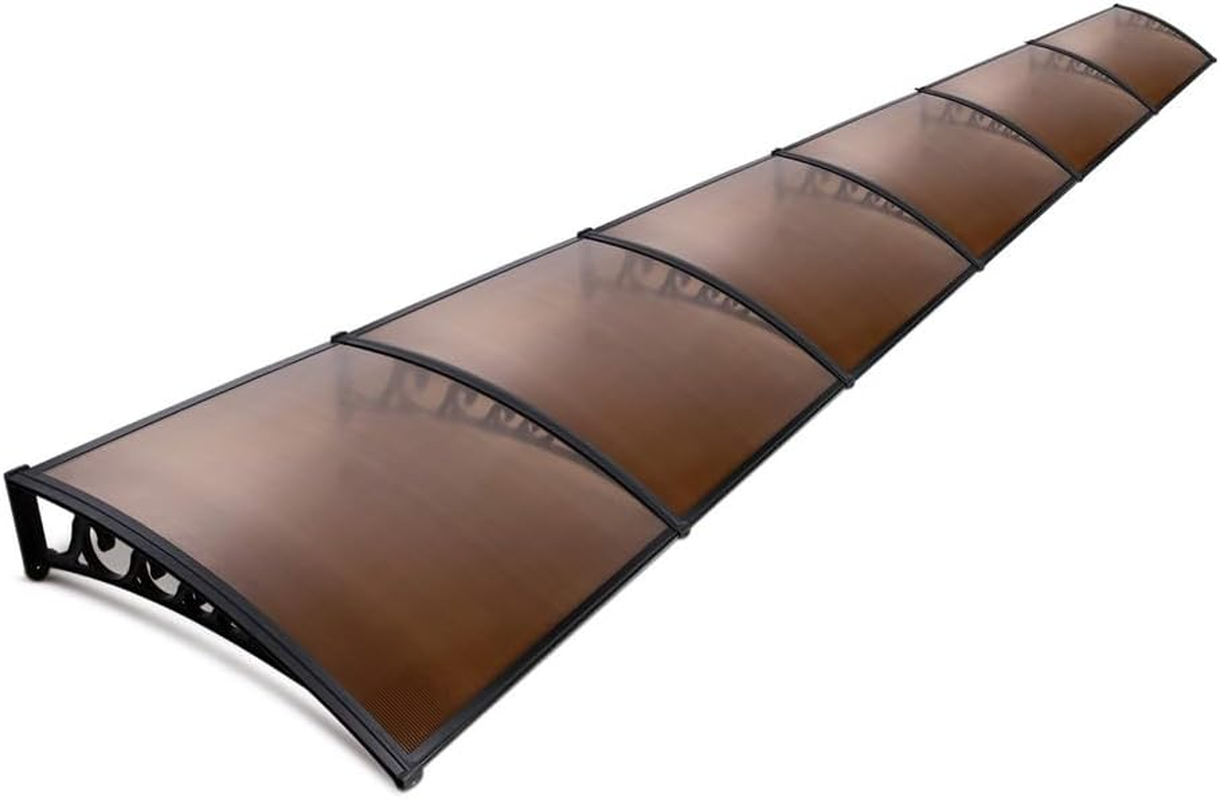 Instahut Window Door Awning? 1Mx6M Brown Hollow Sheet Plastic Frame image number 6