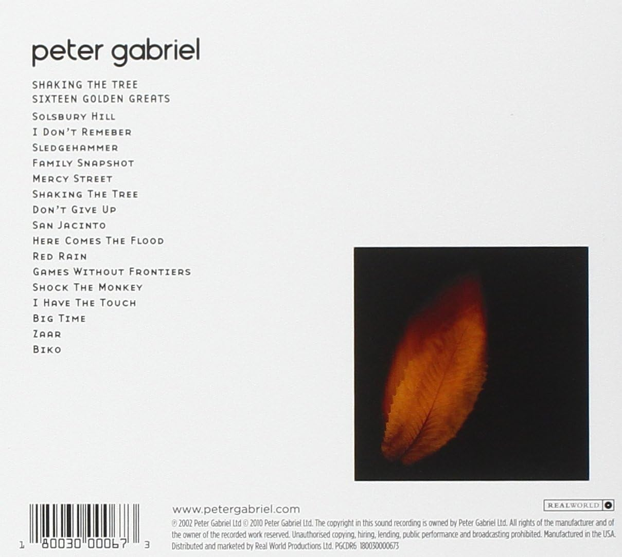 Shaking the Tree: 16 Golden Greats image number 1